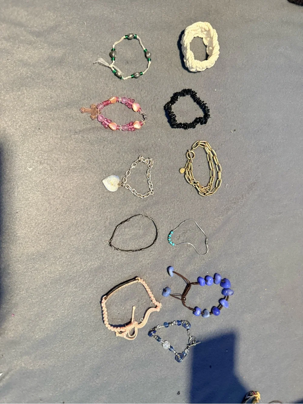Assorted Women's Beaded and Chain Bracelet Set - Mixed Colors